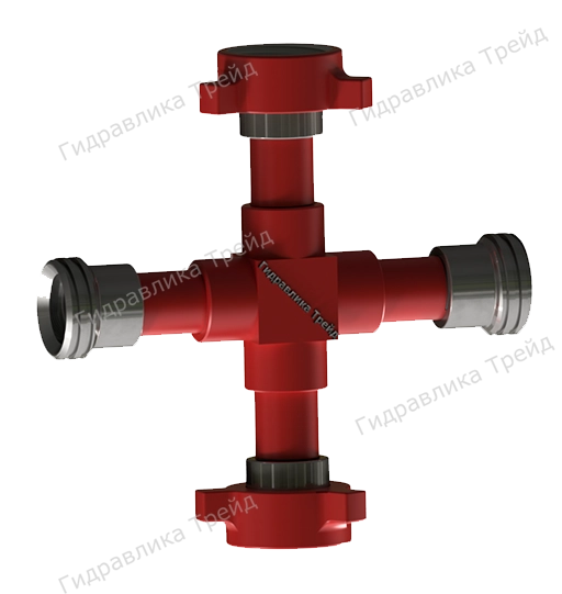 Крестовина с БРС 2 Cn Tr 100x12,7 Резьба-Резьба-Гайка-Гайка