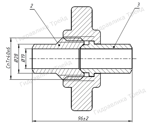 Соединение БРС 3/4 TR40х6 под приварку 19/29