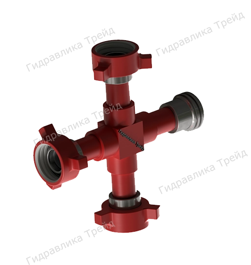 Крестовина с БРС 2 Cn Tr 100x12,7 Резьба-Гайка-Гайка-Гайка