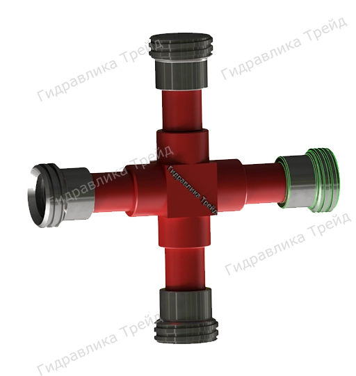 Крестовина с БРС 2 Cn Tr 100x12,7 Резьба-Резьба-Резьба-Резьба