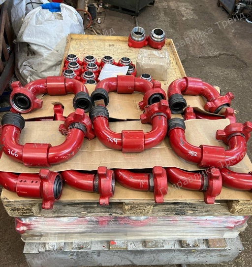 Колена шарнирные двухходовые 50х40 для манифольда CnTr 100х12,7